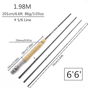 Altimor 764-5フライロッド 7'6\" 5セクション Altimor 764-5フライロッド 7'6 5セクション